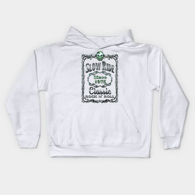 SLOW RIDE WHISKEY LABEL Kids Hoodie by shethemastercovets